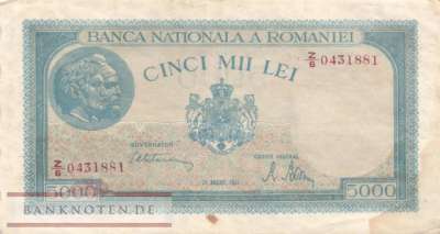 Rumänien - 5.000  Lei (#056a-4_VF)
