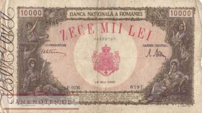 Rumänien - 10.000  Lei (#057a-1_VG)