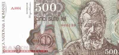 Rumänien - 500  Lei (#098b_UNC)