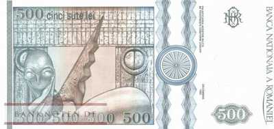 Rumänien - 500  Lei (#101a_UNC)
