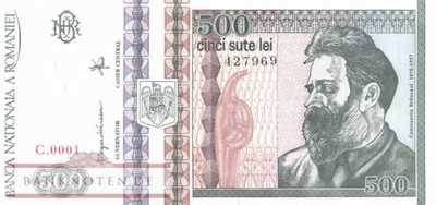 Rumänien - 500  Lei (#101a_UNC)