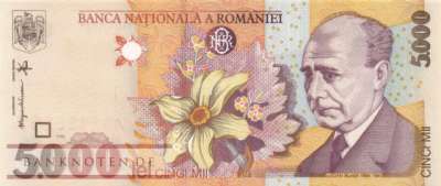 Romania - 5.000  Lei (#107a_UNC)