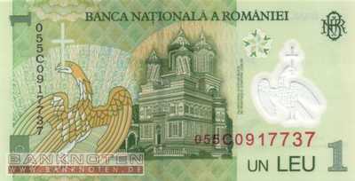 Romania - 1  Leu (#117a_UNC)