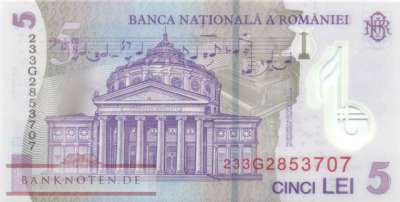 Romania - 5  Lei (#118k_UNC)