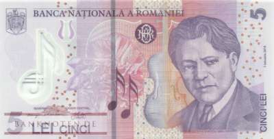 Romania - 5  Lei (#118k_UNC)