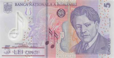 Rumänien - 5  Lei (#118m_UNC)