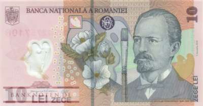 Romania - 10  Lei (#119m_UNC)