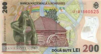 Romania - 200  Lei (#122d_UNC)