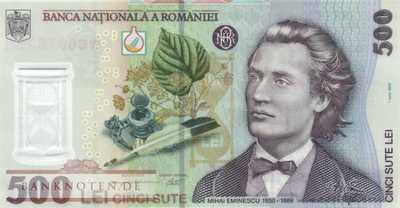 Romania - 500  Lei (#123b_UNC)
