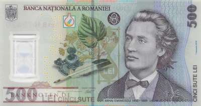 Rumänien - 500  Lei (#123e_UNC)