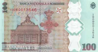 Rumänien - 100  Lei - Gedenkbanknote im Folder (#125_UNC)
