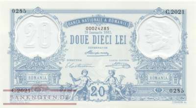 Rumänien - 20  Lei - Gedenkbanknote im Folder (#126_UNC)