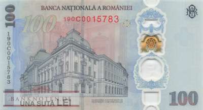 Rumänien - 100  Lei - Gedenkbanknote im Folder (#128_UNC)