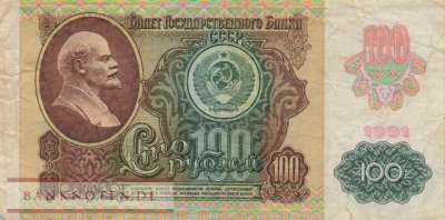 Russland - 100  Rubles (#243a_VG)
