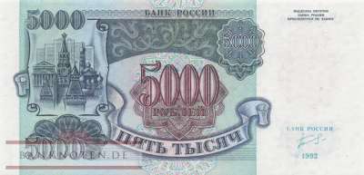 Russland - 5.000  Rubles (#252a_AU)