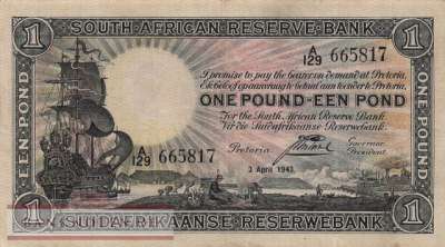 South Africa - 1  Pound (#084e-43_VF)