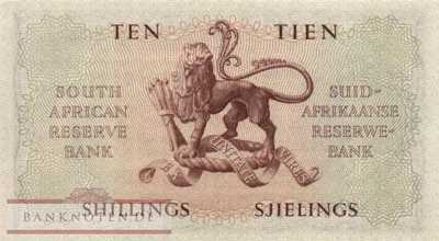 South Africa - 10  Shillings (#090a_XF)