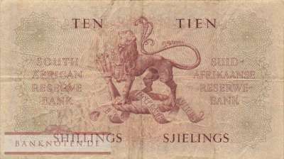 Südafrika - 10  Shillings (#091d-57_F)