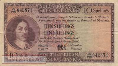 Südafrika - 10  Shillings (#091d-57_F)