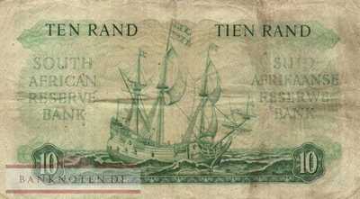 South Africa - 10  Rand (#107b_F)