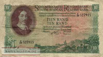 South Africa - 10  Rand (#107b_F)