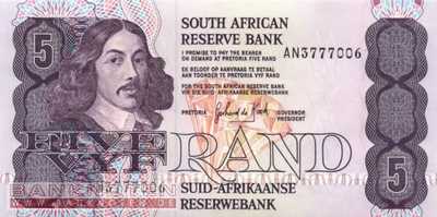 South Africa - 5  Rand (#119d_UNC)