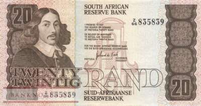 South Africa - 20  Rand (#121c_VF)