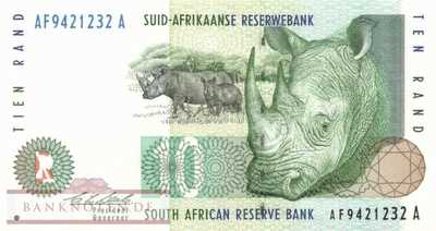 South Africa - 10  Rand (#123a_UNC)