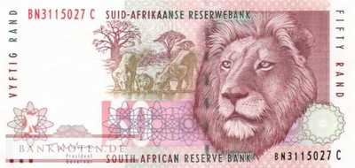 South Africa - 50  Rand (#125c_UNC)