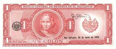 El Salvador - 1  Colon (#125b-79_UNC)