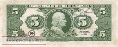 El Salvador - 5  Colones (#132A_AU)