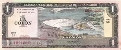 El Salvador - 1  Colon (#133Aa_AU)