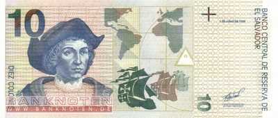 El Salvador - 10  Colones (#148b_UNC)