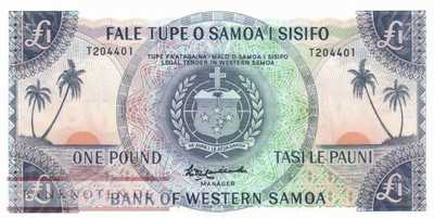 Samoa - 1  Pound (#014r_UNC)
