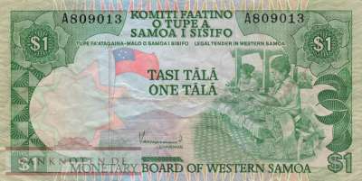 Samoa - 1  Tala (#019_F)