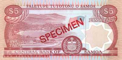 Samoa - 5  Tala - SPECIMEN (#026S_UNC)