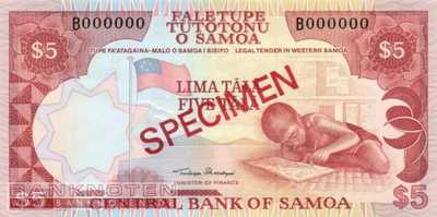 Samoa - 5  Tala - SPECIMEN (#026S_UNC)