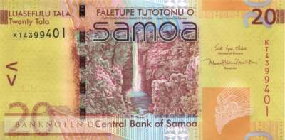 Samoa - 20  Tala (#040c_UNC)