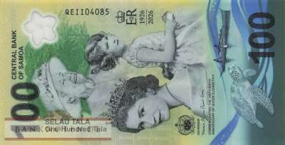 Samoa - 100  Tala - Gedenkbanknote (#056_UNC)