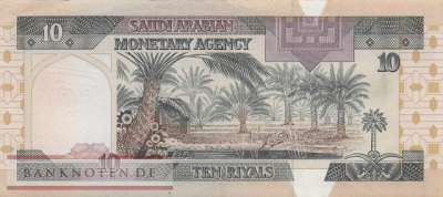 Saudi Arabien - 10  Riyals (#023d_XF)