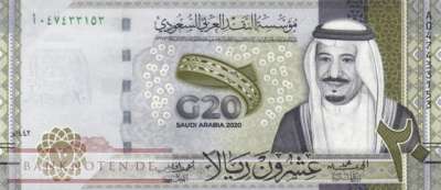 Saudi Arabien - 20  Riyals (#044a_UNC)
