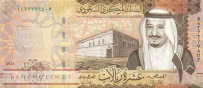Saudi Arabien - 10  Riyals (#047a_UNC)