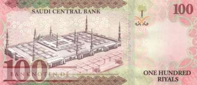 Saudi Arabien - 100  Riyals (#049a_UNC)
