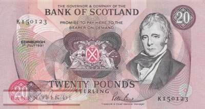 Schottland - 20  Pounds (#118a-91_UNC)
