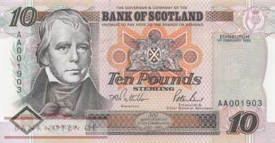 Schottland - 10  Pounds (#120a_UNC)