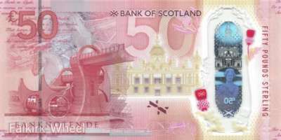 Schottland - 50  Pounds - Polymer (#134_UNC)