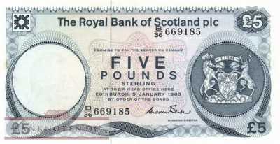 Scotland - 5  Pounds (#342a-83_XF)