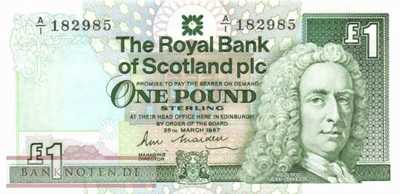 Schottland - 1  Pound (#346a_UNC)