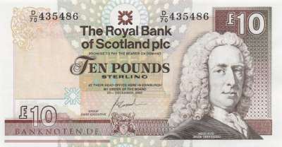 Schottland - 10  Pounds (#353b-07_UNC)