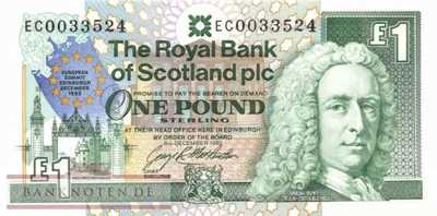 Schottland - 1  Pound (#356a_UNC)